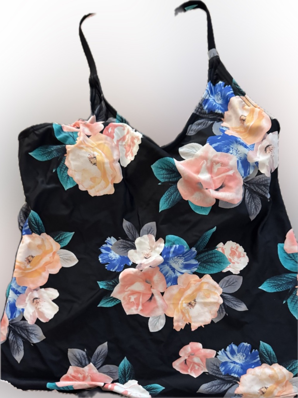 Island Escape Floral Underwire Tankini Top | Size 6 | Like New